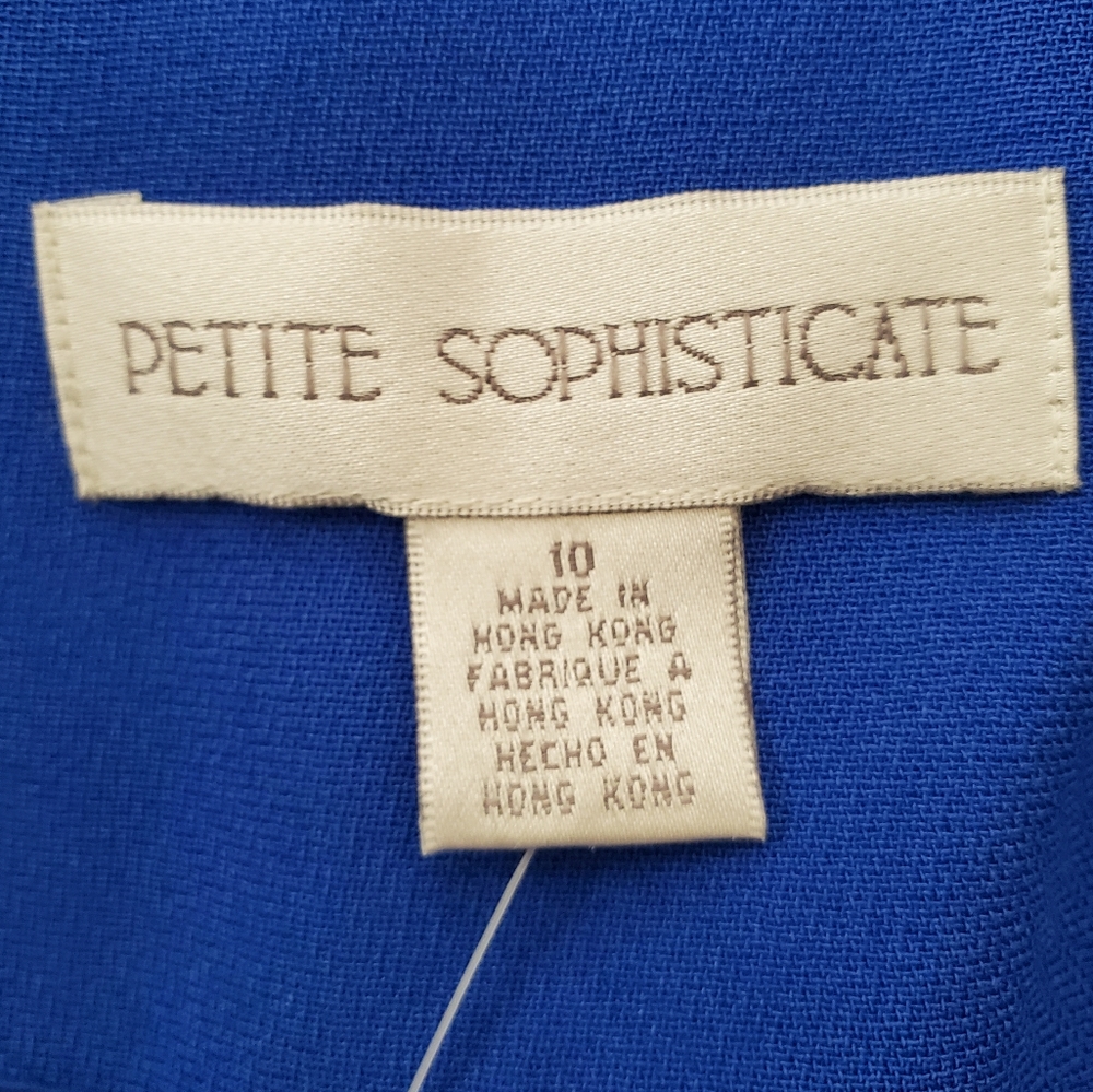 Petite Sophisticate Vintage Single-Breasted Blazer | NWT | 10P | Royal Blue - Picture 11 of 13